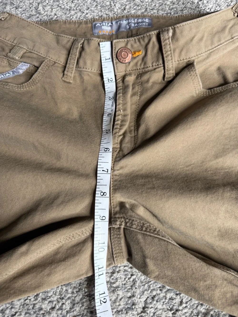 Ariat Brown Cargo Work Pants with Utility Pocket - Picture 13 of 16